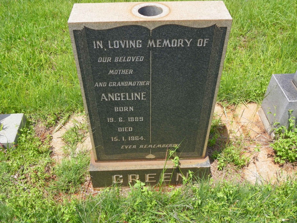GREEN Angeline 1889-1964