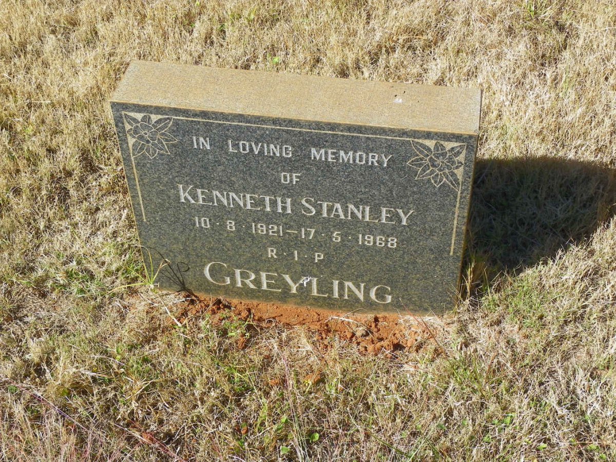 GREYLING Kenneth Stanley 1921-1968