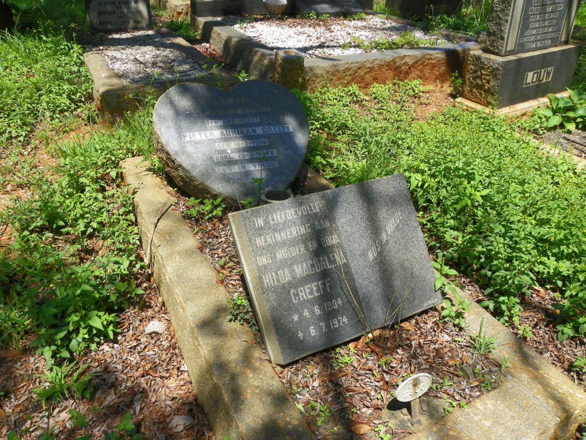 GREEFF Pieter Adriaan 1900-1948 &amp; Hilda Magdalena 1904-1974