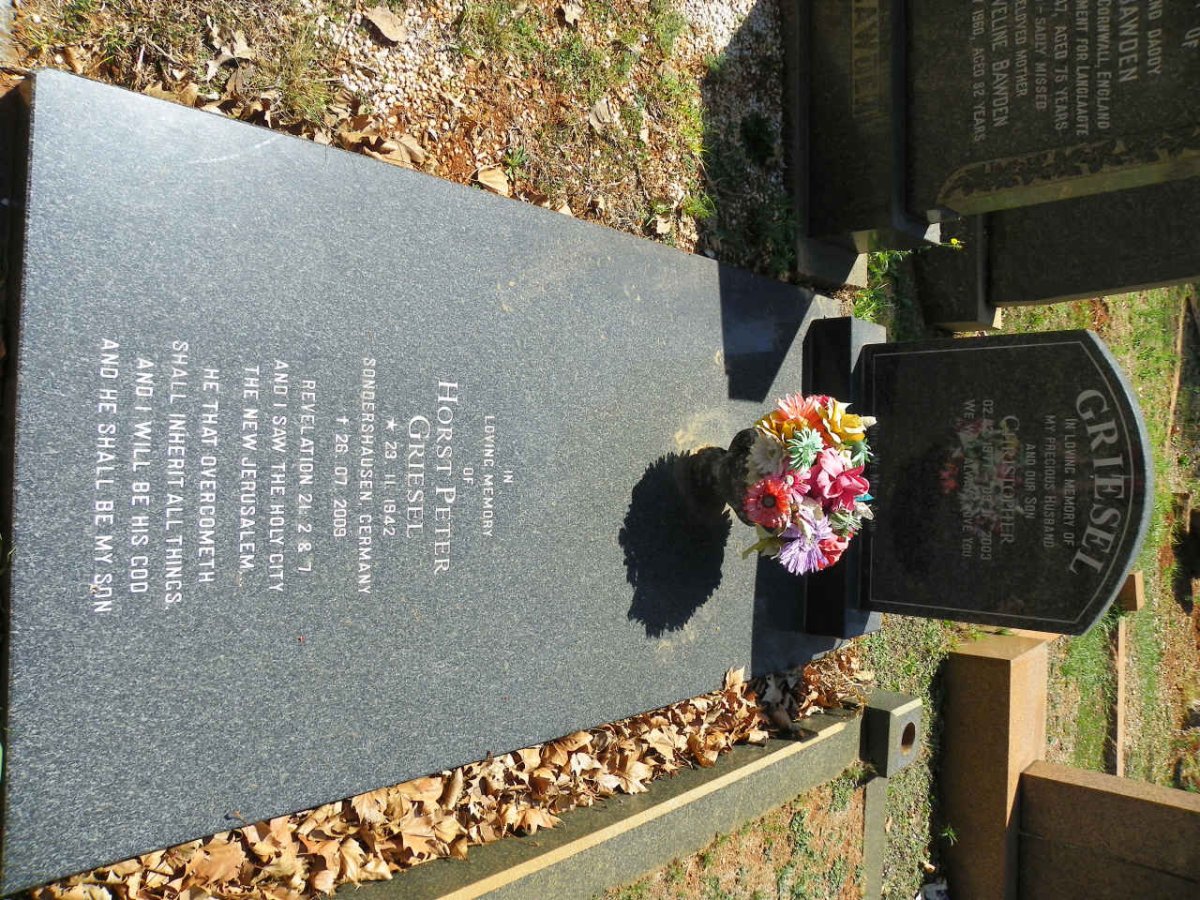 GRIESEL Horst Peter 1942-2009 :: GRIESEL Christopher 1977-2003
