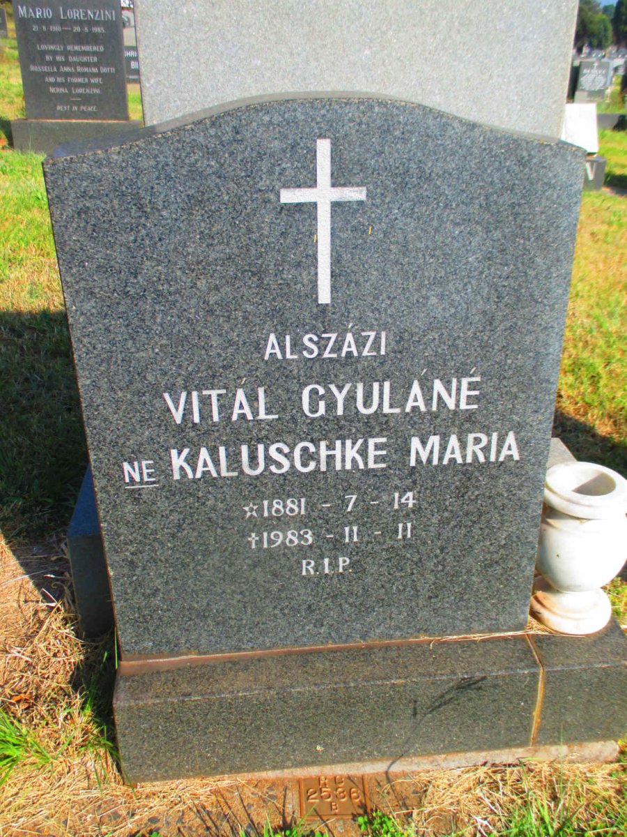 GYULANE Kaluschke Maria 1881-1983