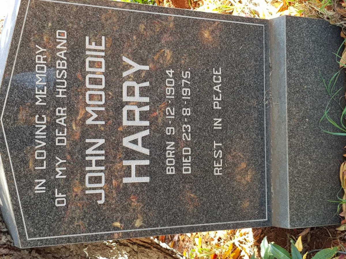 HARRY John Moodie 1904-1975