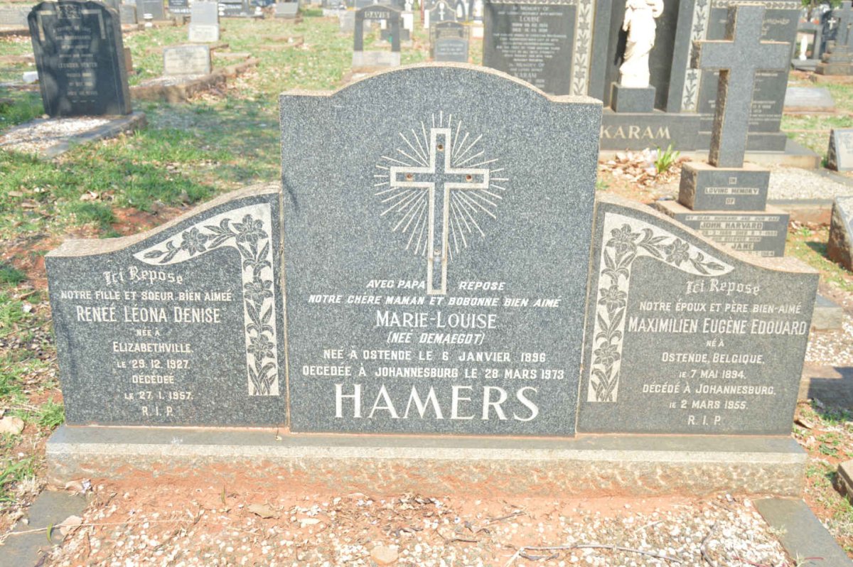 HAMERS Maximilien Eugene Edouard 1894-1955 Marie Louise DEMAEGDT 1896-1973