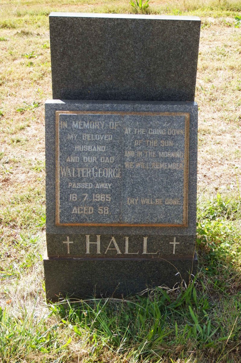HALL Walter George -1965