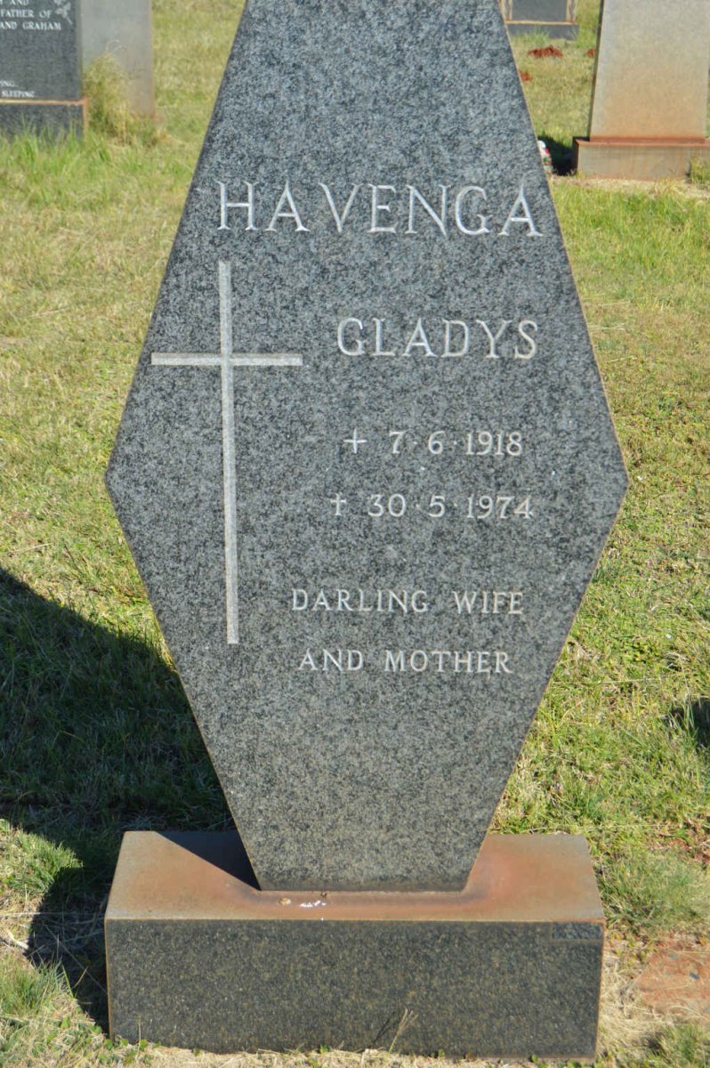 HAVENGA Gladys 1918-1974