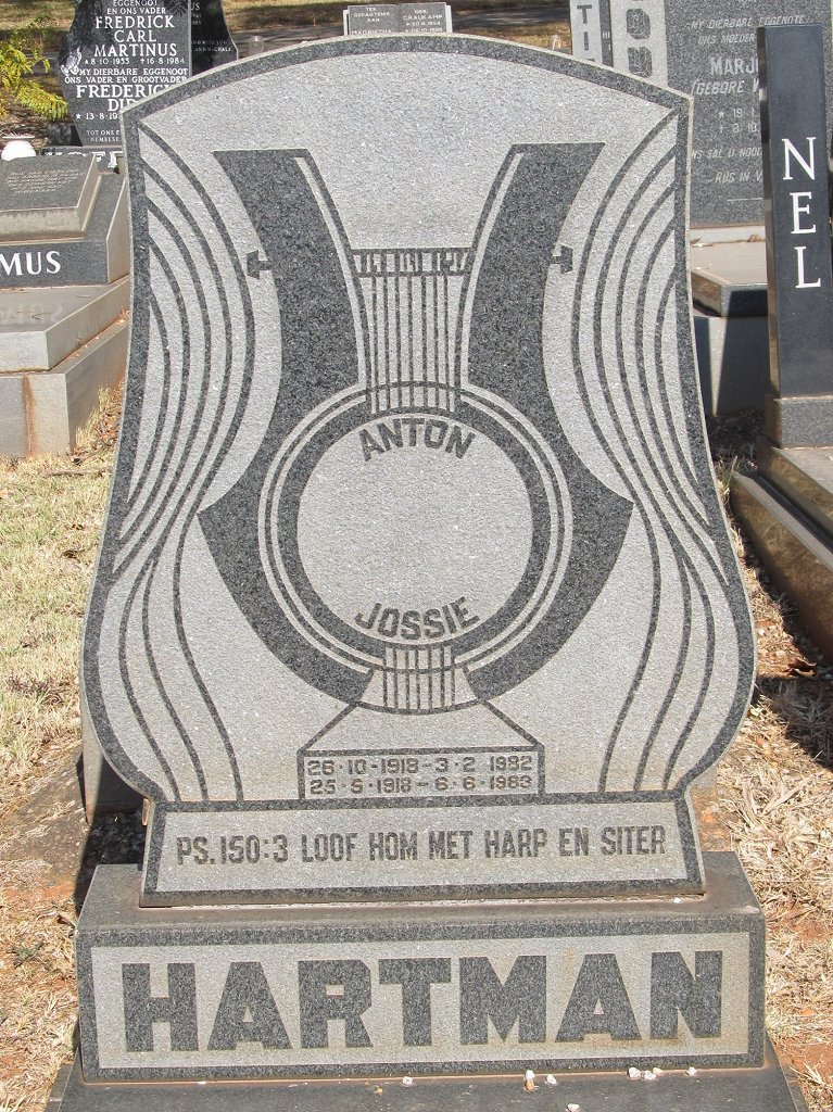 HARTMAN Anton 1918-1982 &amp; Josie 1918-1983