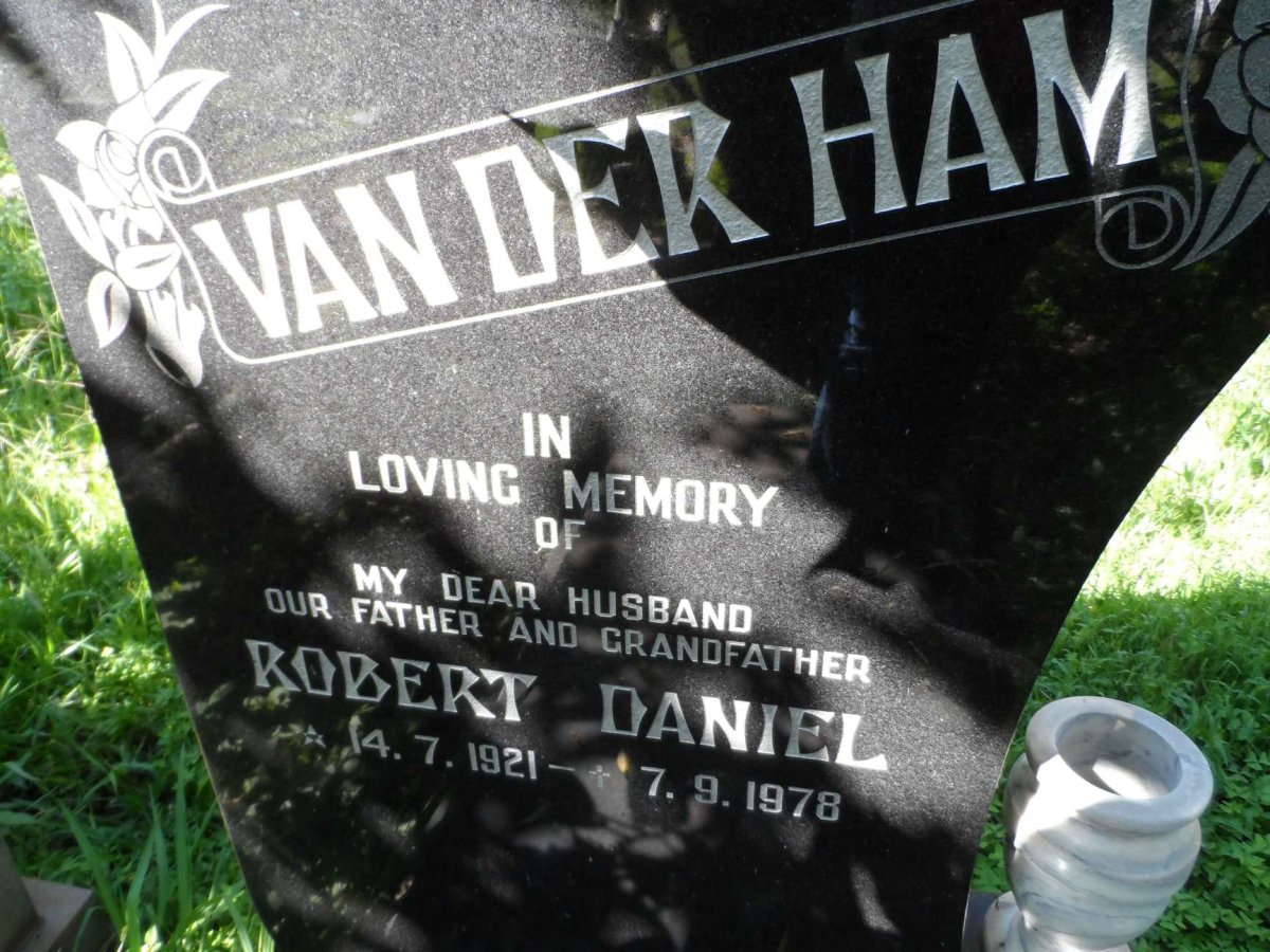 HAM Robert Daniel, van der 1921-1978