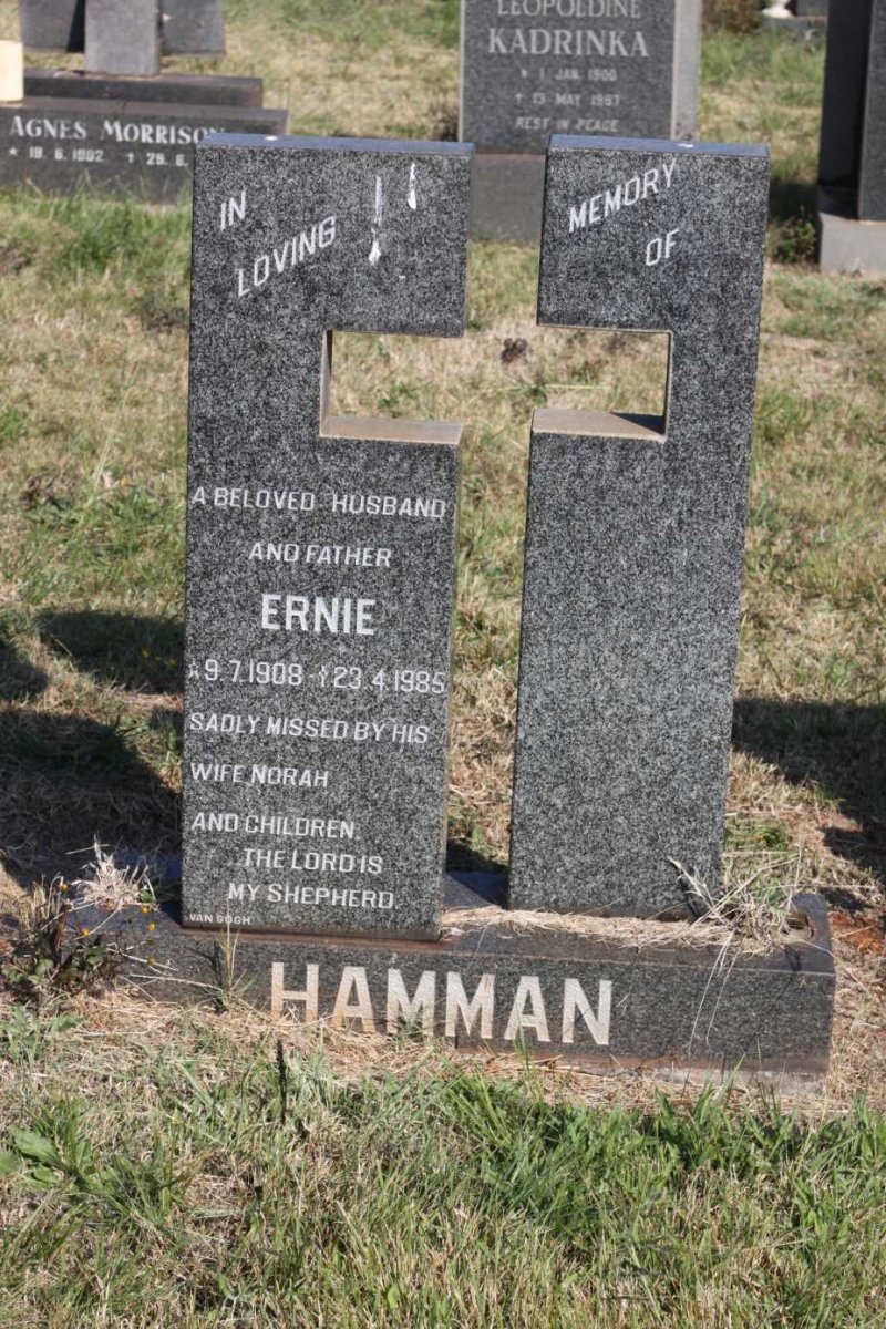 HAMMAN Ernie 1908-1985