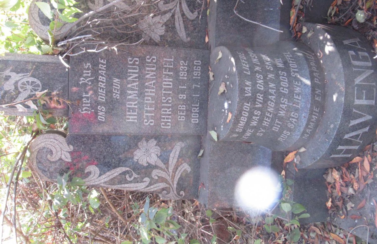 HAVENGA Hermanus Stephanus Christoffel 1932-1960
