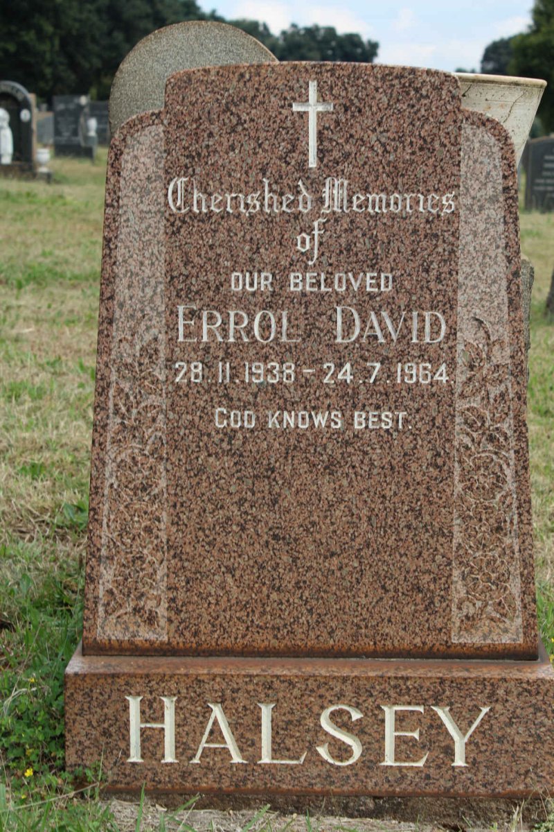 HALSEY Errol David 1938-1964
