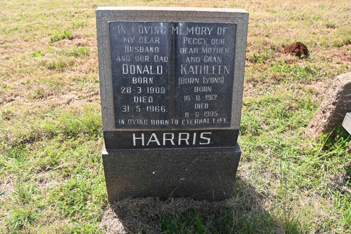 HARRIS Donald 1909-1966 &amp; Kathleen LYONS 1912-1995