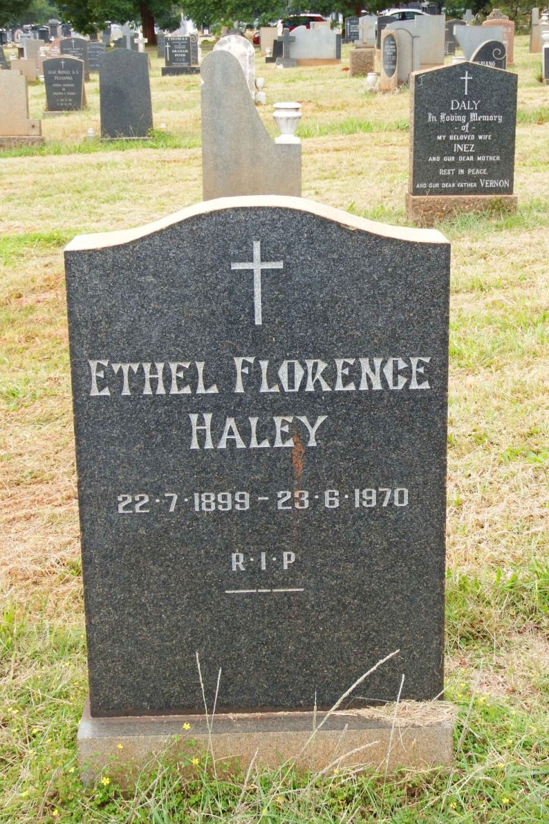 HALEY Ethel Florence 1899-1970