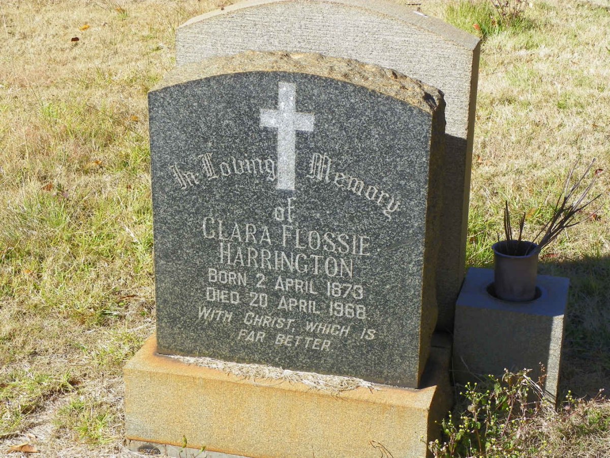 HARRINGTON Clara Flossie 1873-1968