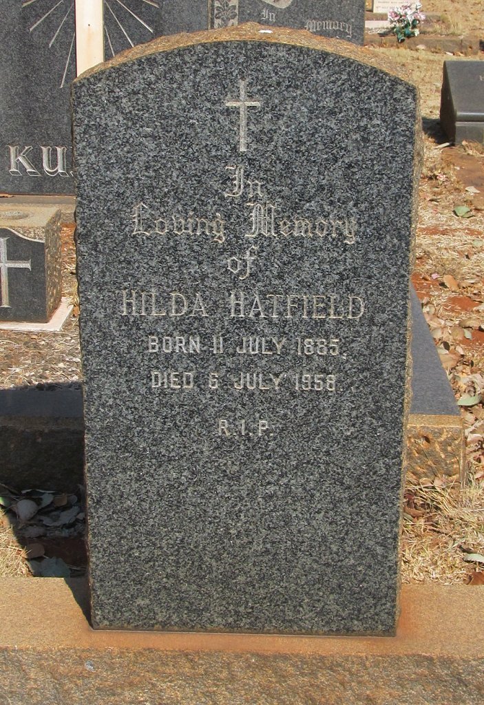 HATFIELD Hilda 1885-1958