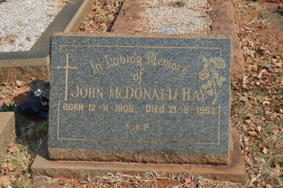 HAY John McDonald 1905-1963