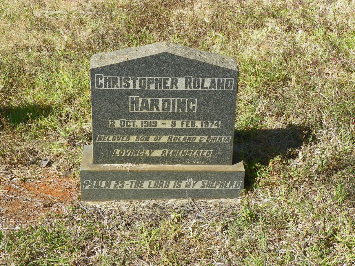 HARDING Christopher Roland 1919-1974