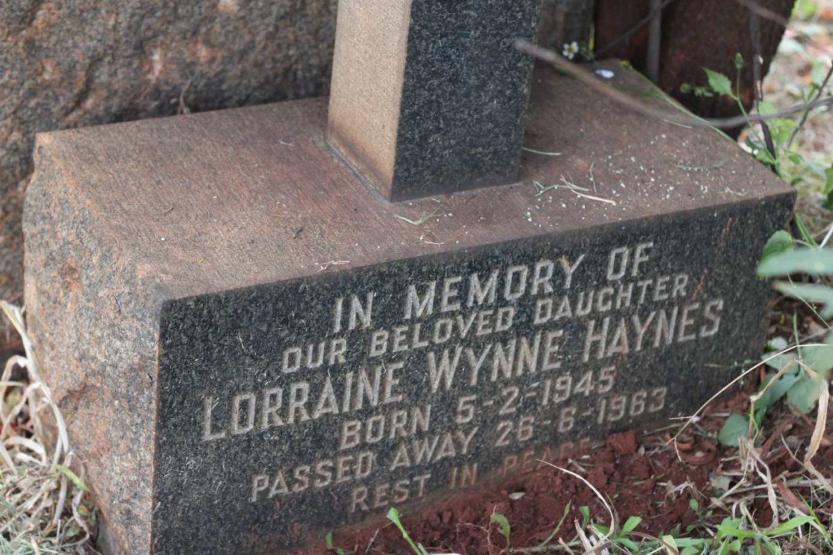 HAYNES Lorraine Wynne 1945-1963