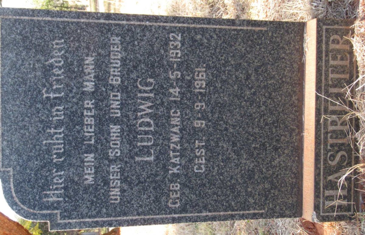 HASTREITER Ludwig 1932-1961