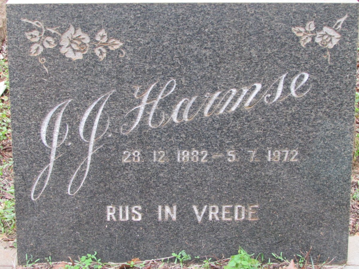 HARMSE J.J. 1882-1972