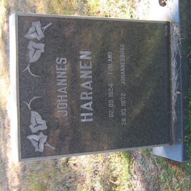 HARANEN Johannes 1924-1972