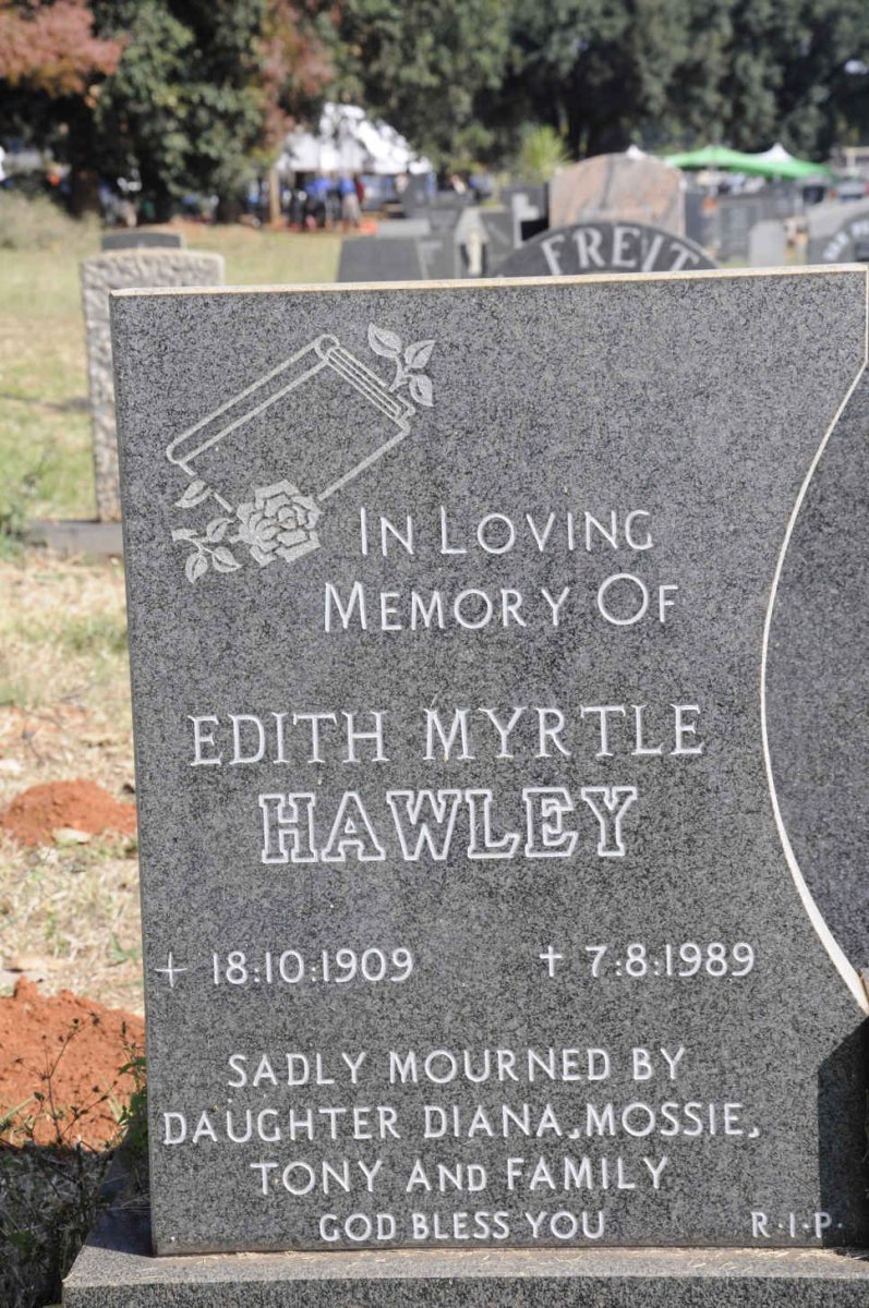 HAWLEY Edith Myrtle 1909-1989
