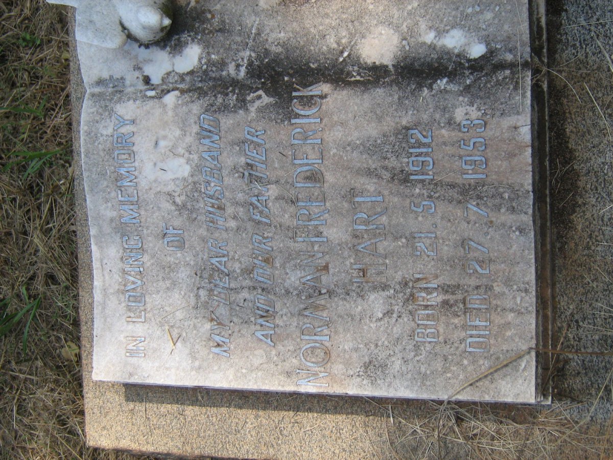 HART Norman Frederick 1912-1953 &amp; Violet Elizabeth 1918-1999