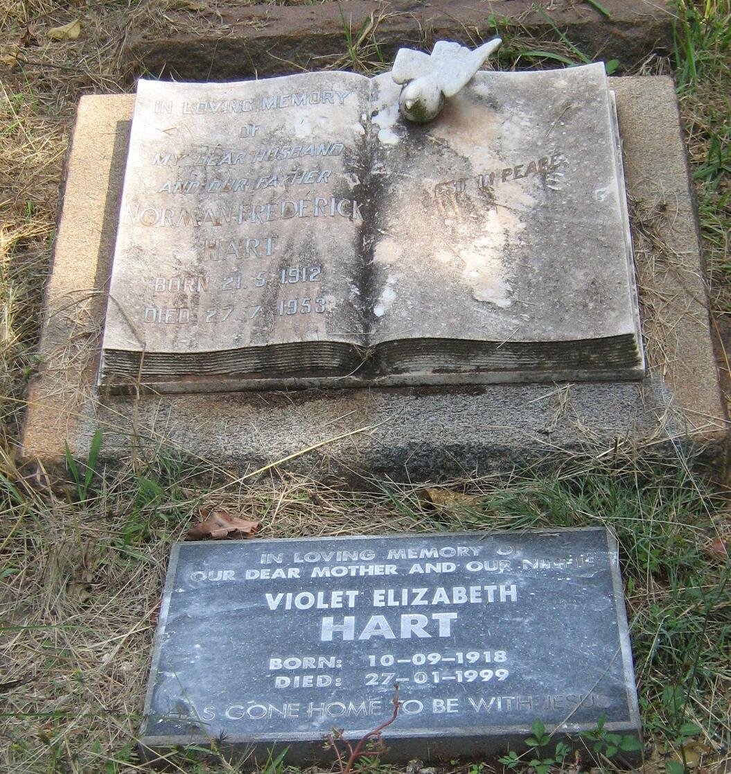 HART Norman Frederick 1912-1953 &amp; Violet Elizabeth 1918-1999