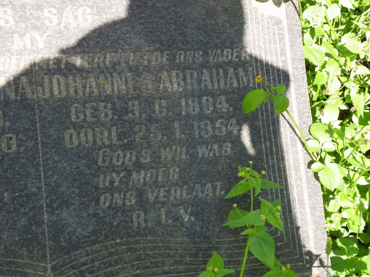 HARTSLIEF Johannes Abraham 1884-1954 &amp; Maria Magdalena 1889-1950