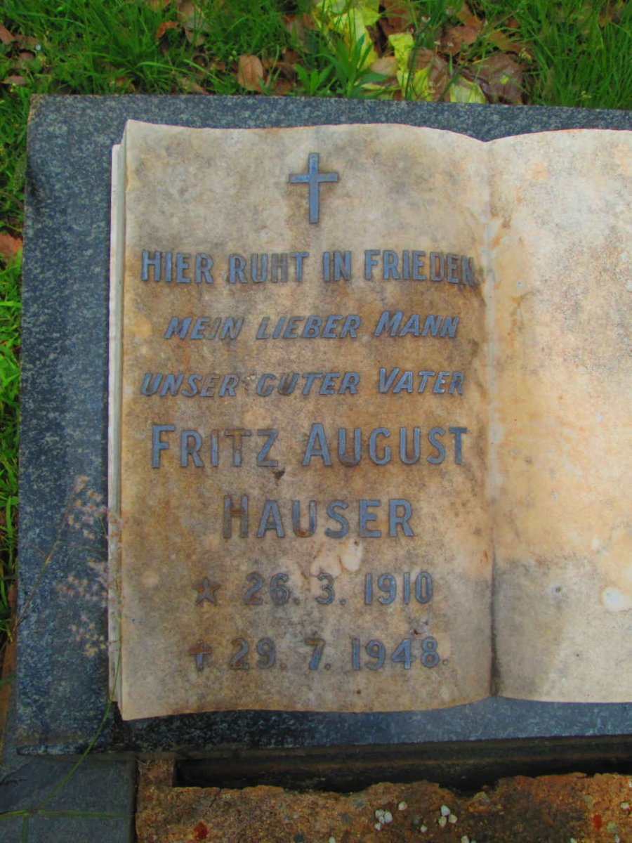 HAUSER Fritz August 1910-1948 :: HAUSER Elizabeth 1914-1999