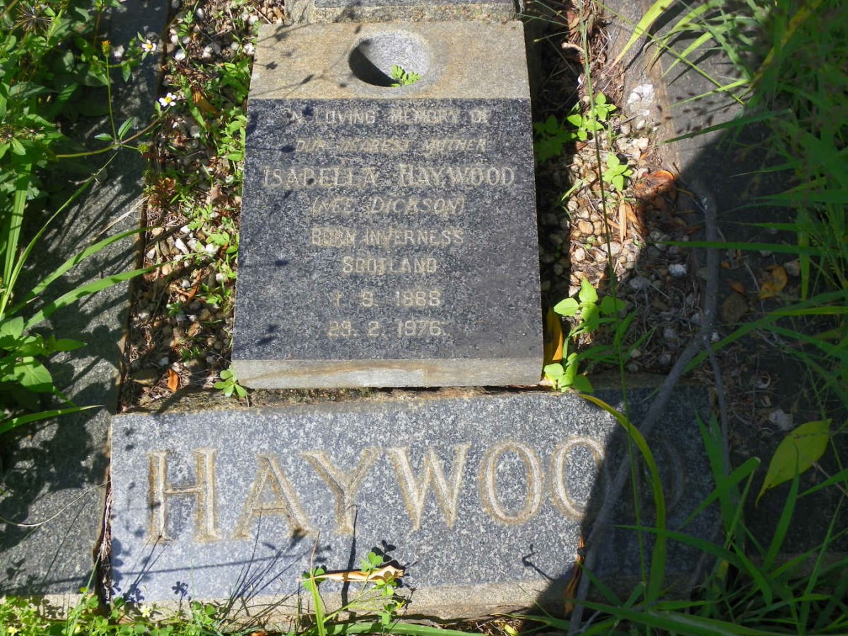 HAYWOOD Isabella nee DICKSON 1888-1976