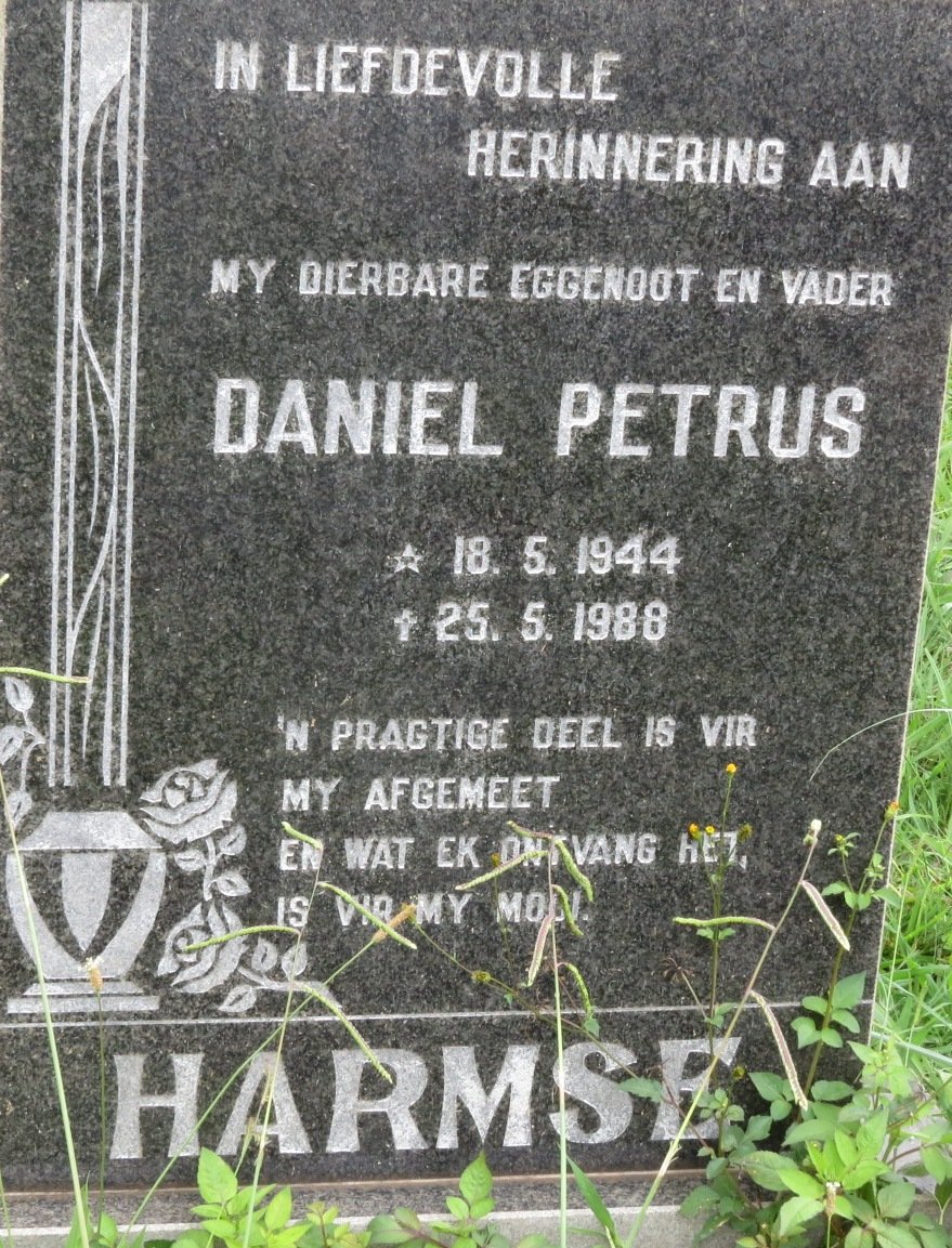 HARMSE Daniel Petrus 1944-1988