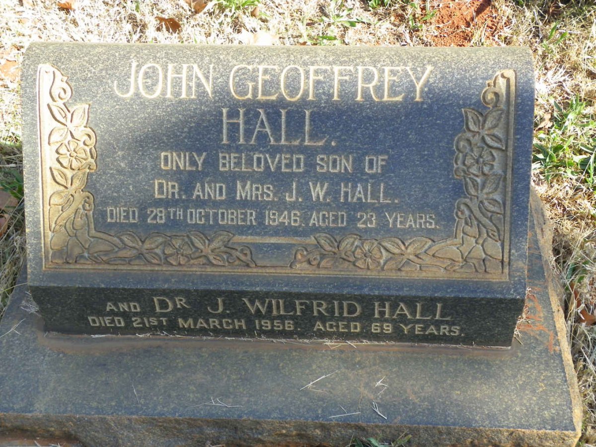 HALL J. Wilfrid -1956 :: HALL John Geoffrey -1946