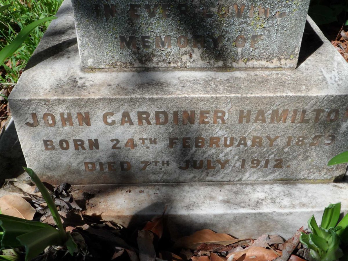 HAMILTON John Gardiner 1859-1912