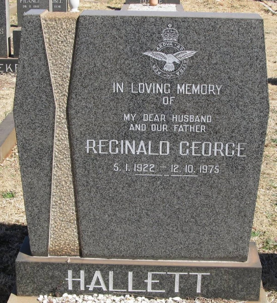 HALLETT Reginald George 1922-1975