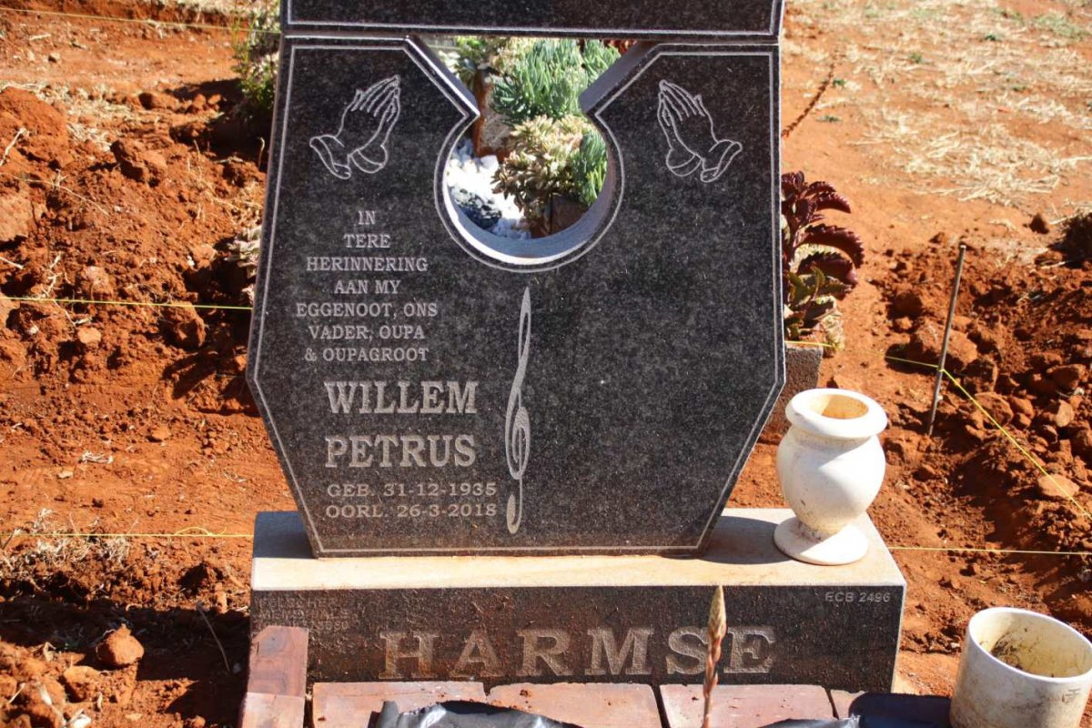 HARMSE Willem Petrus 1935-2018