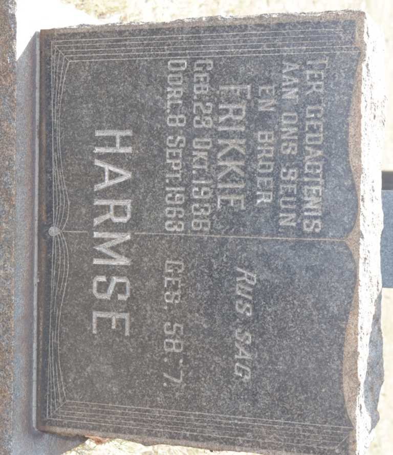 HARMSE Frikkie 1936-1963