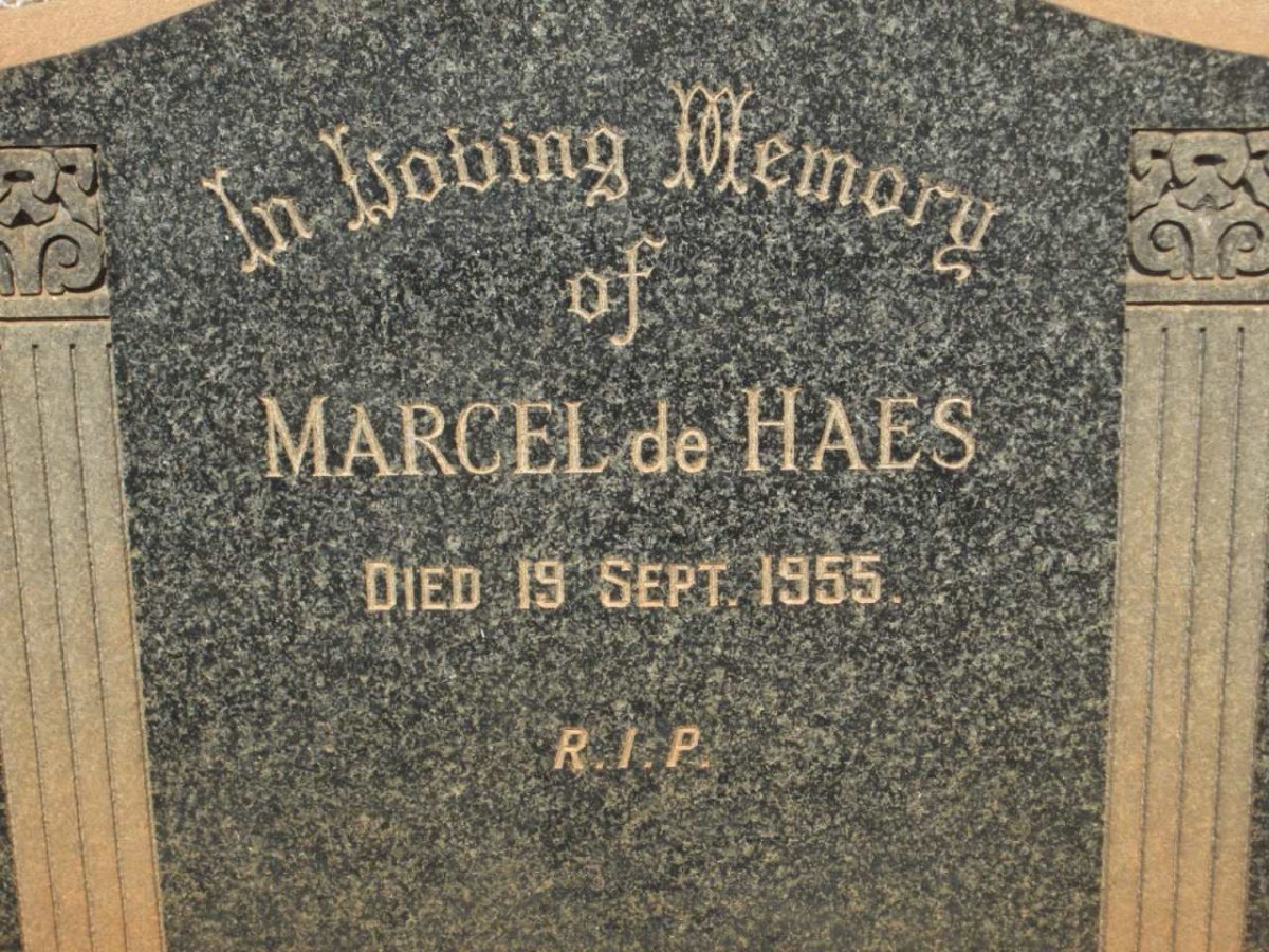 HAES Marcel, de -1955