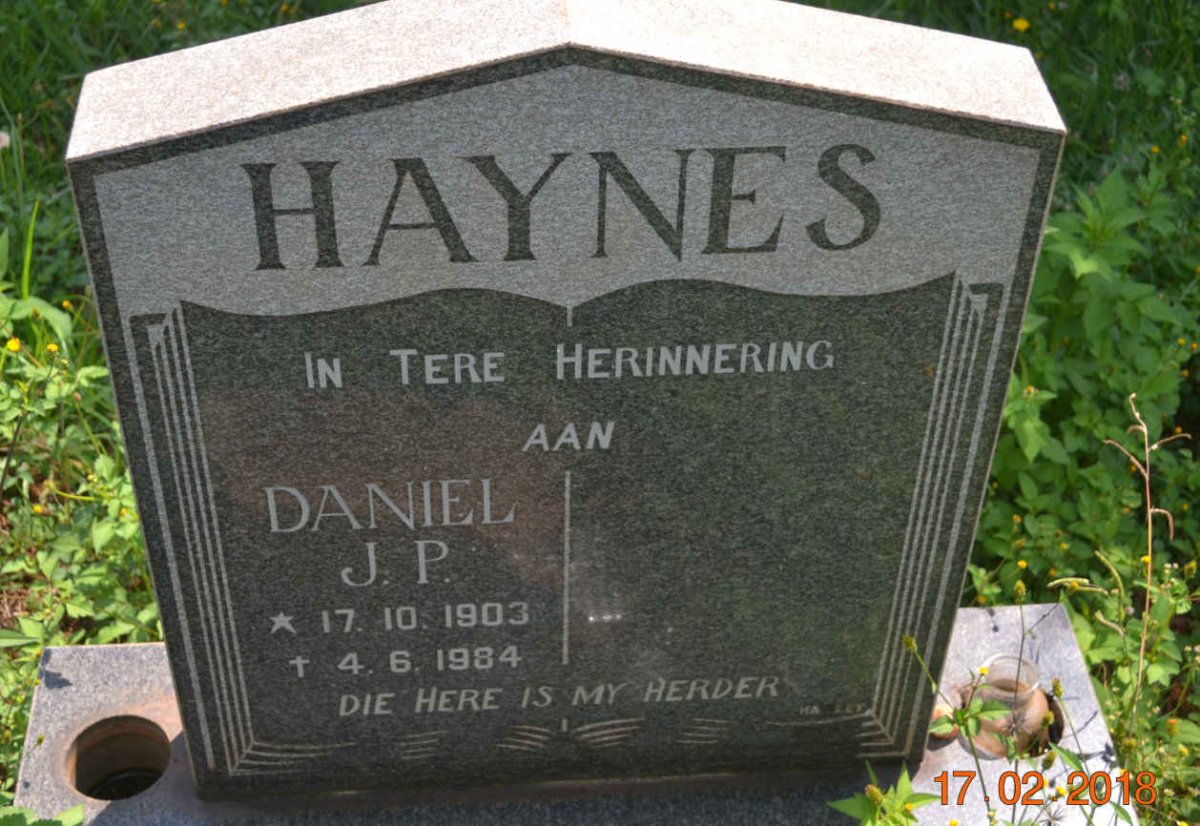 HAYNES Daniel J.P. 1903-1984
