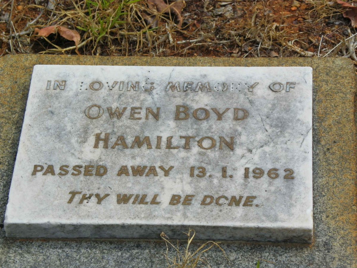 HAMILTON Ernest -1958 &amp; Kezia Ann -1950 :: HAMILTON Owen Boyd -1962