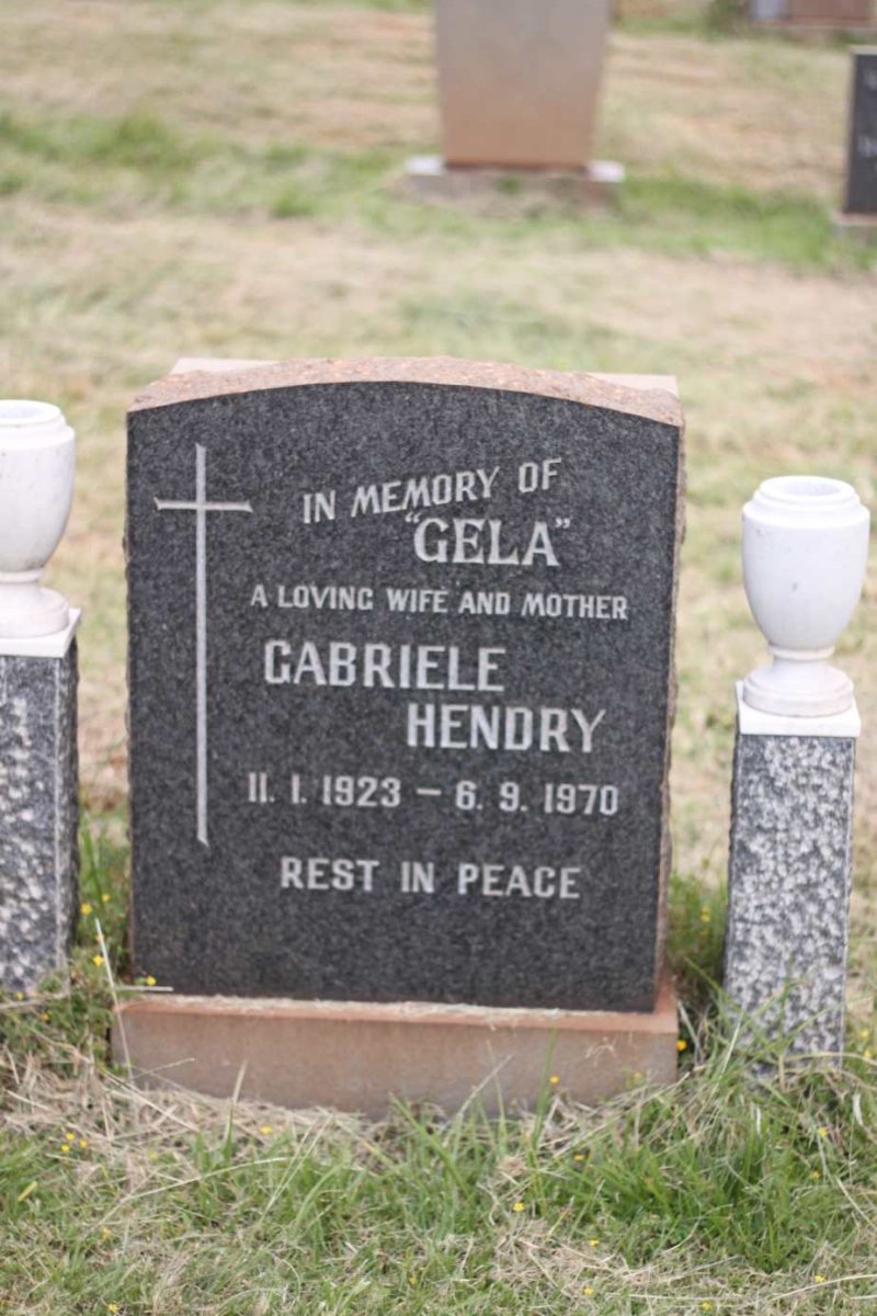 HENDRY Gabriele 1923-1970