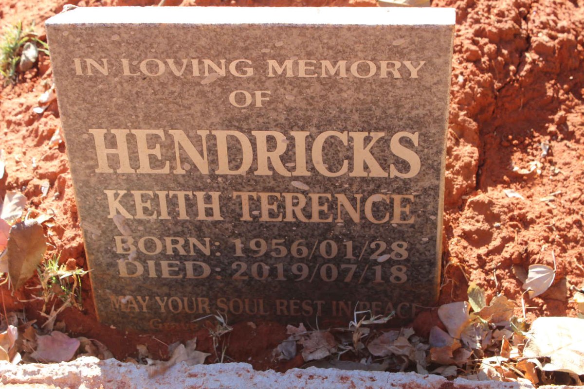 HENDRICKS Keith Terence 1956-2019