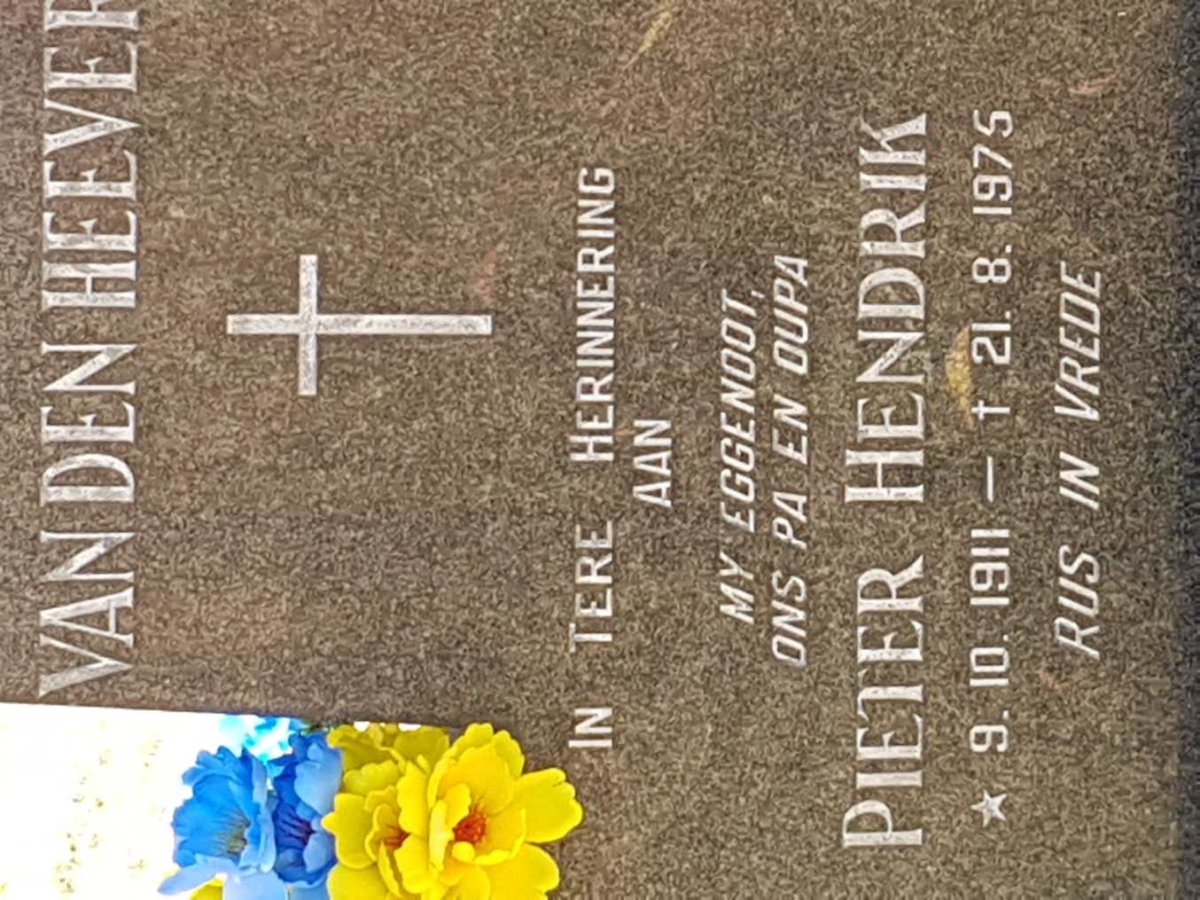 HEEVER Pieter Hendrik, van den 1911-1975