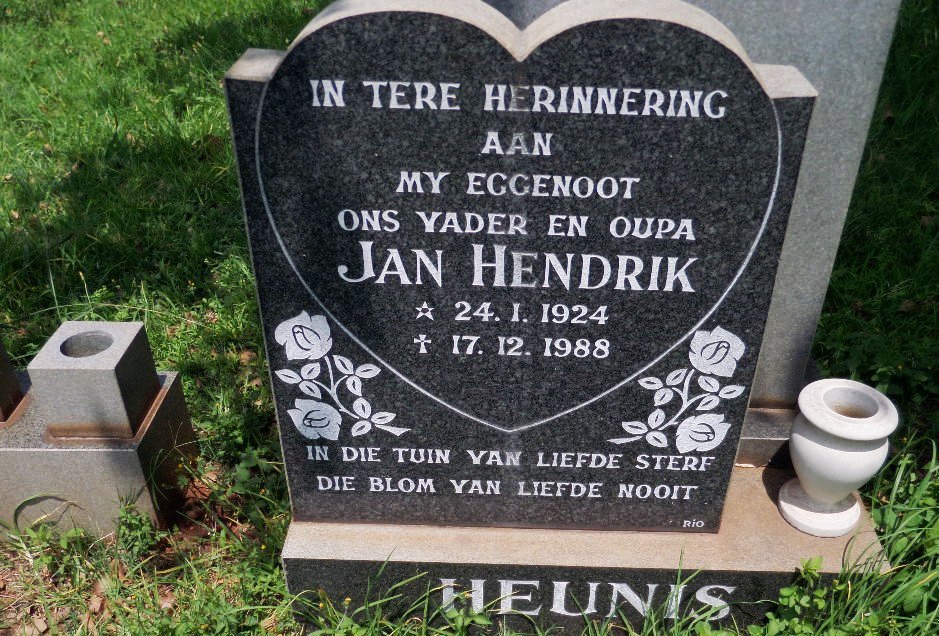 HEUNIS Jan Hendrik 1924-1988