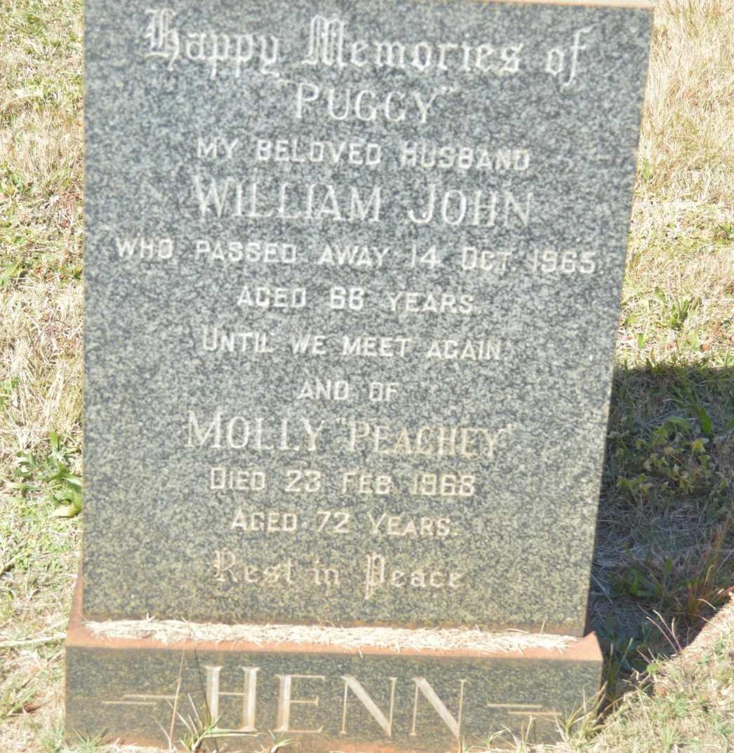 HENN William John -1965 &amp; Molly -1968