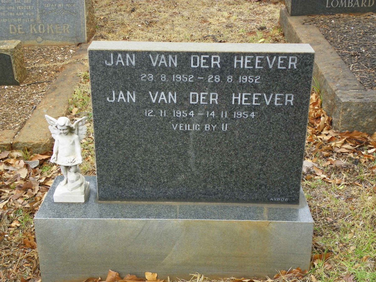 HEEVER Jan, van der 1952-1952 :: VAN DER HEEVER Jan 1954-1954