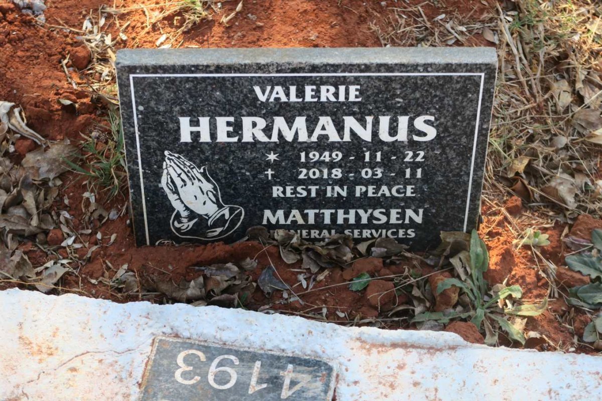 HERMANUS Valerie 1949-2018