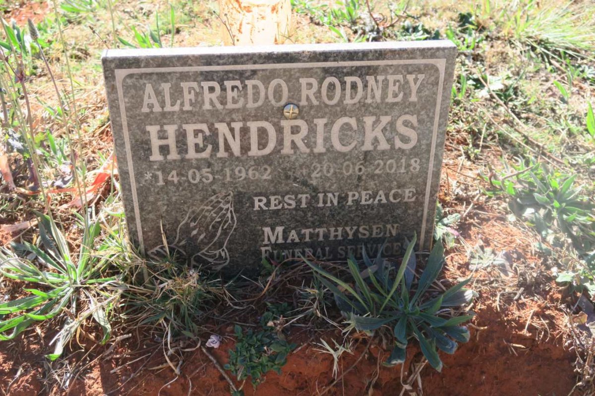 HENDRICKS Alfredo Rodney 1962-2018