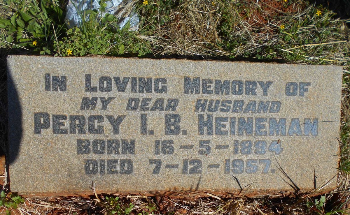 HEINEMAN Percy I.B. 1894-1957