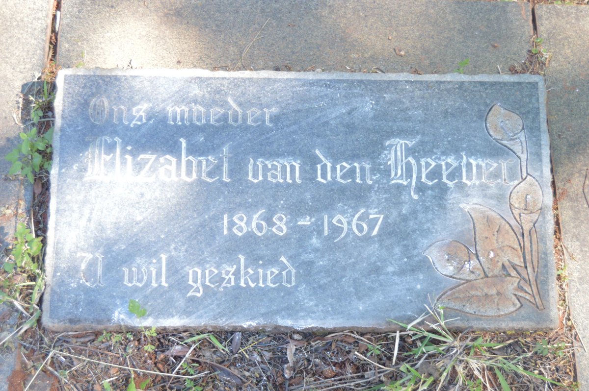HEEVER Elizabet, van den 1868-1967