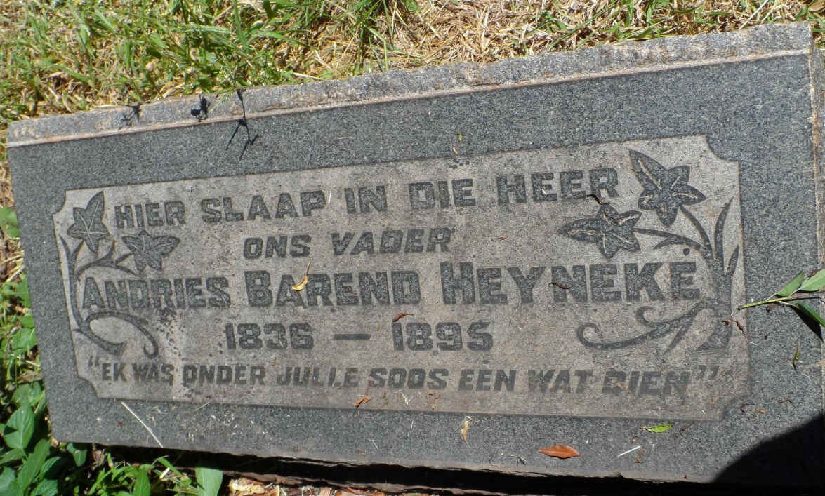 HEYNEKE Andries Barend 1836-1895